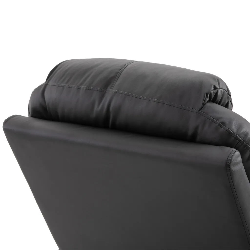 HOMCOM Massagesessel Relaxsessel Fernsehsessel Massagefunktion Liegefunktion Kunstleder Holz Metall Schaumstoff Schwarz 82 X 97 X 110 Cm 9 HOMCOM Massagesessel Relaxsessel Fernsehsessel Massagefunktion Liegefunktion Kunstleder Holz Metall Schaumstoff Schwarz 82 X 97 X 110 Cm – Bild 9