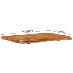 VidaXL Badezimmer-Waschtischplatte Massivholz Akazie 80x52x3,8 Cm -VIDAXL || HOMCOM Verkäufe 2c4c23919ee2aca34ce69732b88e3d20