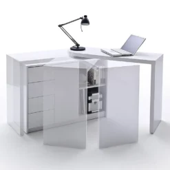 Schreibtisch Und Regal Mit Drehfunktion Hochglanz Weiß MATT -VIDAXL || HOMCOM Verkäufe 2d8e650ea67c97b54f00a25e1fded95f