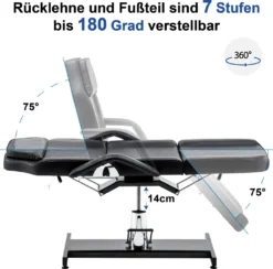 Barberpub Hydraulische Kosmetikliege Therapieliege Massageliege Tattooliege 0006BK -VIDAXL || HOMCOM Verkäufe 2e01c2f5c5f75a575acba5fdddf3cc55