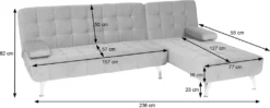 Schlafsofa HWC-K22, Couch Ecksofa Sofa, Liegefläche Links/rechts Schlaffunktion Samt Schwarz -VIDAXL || HOMCOM Verkäufe 2e38bc52d641847a299c5a415cfd5593