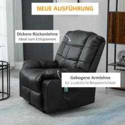 HOMCOM Elektrischer Massagesessel Relaxsessel Mit Liegefunktion Fernsehsessel Massagesofa Mit 8 Massagepunkte Und Tasche Schwarz 94 X 99 X 99 Cm -VIDAXL || HOMCOM Verkäufe 2e53a22e20abb369fb0be6117461f60e