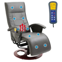 VidaXL Elektrischer Massagesessel Grau Kunstleder -VIDAXL || HOMCOM Verkäufe 2f202cc65cf80b91169406d2e480bb15