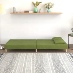 VidaXL Schlafsofa 2-Sitzer Mit 2 Kissen Hellgrš¹n Samt -VIDAXL || HOMCOM Verkäufe 300ce18466eaccb23c589197e47911d2