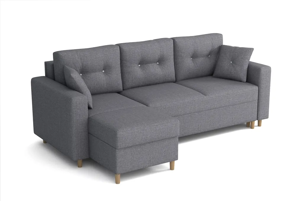 FURNIX Schlafsofa Sofa Mit Schlaffunktion Bettkasten Kissen FOXIN Eckcouch IN91 3 FURNIX Schlafsofa Sofa Mit Schlaffunktion Bettkasten Kissen FOXIN Eckcouch IN91 – Bild 3