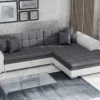 Ecksofa Mit Schlaffunktion PALERMO, Sofa Mit Schlaffunktion, L-Form Couch, Eckcouch, 294x80x196, Sawana05/madryt511 (soft17), Rechts