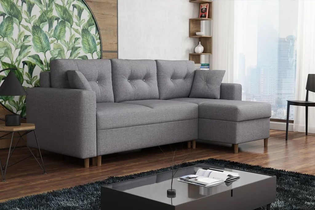 FURNIX Schlafsofa Sofa Mit Schlaffunktion Bettkasten Kissen FOXIN Eckcouch IN91 1 FURNIX Schlafsofa Sofa Mit Schlaffunktion Bettkasten Kissen FOXIN Eckcouch IN91