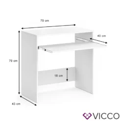Vicco Schreibtisch Nils Weiß 79 X 79 X 43 Cm Holzwerkstoff -VIDAXL || HOMCOM Verkäufe 353d2fb4efbfa253842dbd40a258bb8d