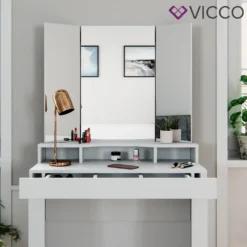Vicco Schminktisch Nora Weiß Spiegel Frisiertisch Frisierkommode Mit Schublade -VIDAXL || HOMCOM Verkäufe 365890dc0a281ec1ed8d990974b22242