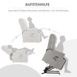 HOMCOM Massagesessel Aufstehhilfe Elektrischer Relaxsessel Mit Wärmefunktion Verstellbarer Winkel USB Fernbedienung Kurzplüsch Grau 83 X 95 X 105 Cm -VIDAXL || HOMCOM Verkäufe 370b6050f4a283c97a6632c0c34b5a5e