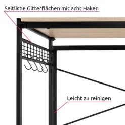 Tectake Schreibtisch Paterson Klappbar 102x51x77cm - Industrial Dunkelbraun -VIDAXL || HOMCOM Verkäufe 378fed3c54c259e5fe91067311ef45fa