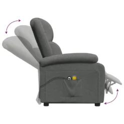 VidaXL Massagesessel Mit Aufstehhilfe Dunkelgrau Stoff -VIDAXL || HOMCOM Verkäufe 37fbb0be08178403888c8be183a0870f