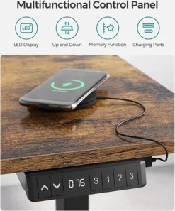 SONGMICS Höhenverstellbar Elektrisch Mit Motor, Höhenverstellbares Schreibtischgestell, Schreibtisch,Tischgestell Mit Memory-Funktion, Schreibtischständer Mit Haken Verstellbarer Tisch Schwarz LSD018B01 -VIDAXL || HOMCOM Verkäufe 388066f09b65f1d19149275efa7bcd86