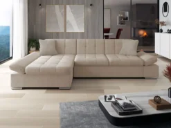 Mirjan24 Ecksofa Montana Mit Regulierbare Armlehnen, L-Form Sofa Vom Hersteller (Zetta 291 + Zetta 291 + Matana 17, Seite: Links)