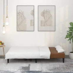 VidaXL Schlafsofa 2-Sitzer Braun Mikrofasergewebe -VIDAXL || HOMCOM Verkäufe 391505b78bab8b77ac2fd684d039c2c8