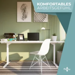 Fianu® Höhenverstellbarer Schreibtisch Elektrisch Gestell Für Stehschreibtisch 2 Motoren Mit Anti-Kollisionsschutz 4 Speicherplätze Bis 100kg Tragkraft -VIDAXL || HOMCOM Verkäufe 3b22743e160a3780c1a4288697e6094d