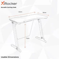 X Rocker Sony Playstation Borealis Aluminium Carbon Gaming Tisch | PC Schreibtisch Mit Blauer LED Beleuchtung & Kabelmanagement | 120 X 60 X 74 Cm -VIDAXL || HOMCOM Verkäufe 3e0e94e5c46b61b1dbb3b485b0bfe787