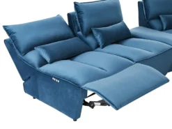 Relaxsofa Elektrisch - Samt - Blau - JUDIE -VIDAXL || HOMCOM Verkäufe 3e9fff64f160cbf76c20b47a889793f8