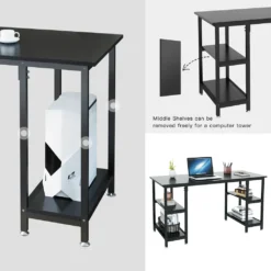 Dripex Schreibtisch Computertisch Bürotisch Eckschreibtisch Gaming Tisch PC Mit Regalfächer Schwarz 120 X 48 X 76CM 13 Dripex Schreibtisch Computertisch Bürotisch Eckschreibtisch Gaming Tisch PC Mit Regalfächer Schwarz 120 X 48 X 76CM -VIDAXL || HOMCOM Verkäufe 3f80d78418bd9226624a250dd7c23a58