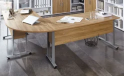 3012-104 CALVIA Alteiche Schreibtisch Bürotisch Arbeitstisch Winkelkombination 120/160 Inkl. Metallkufen Kurz Ca. 240 X 200 Cm -VIDAXL || HOMCOM Verkäufe 4087103635febc4519202d911c03c6b2