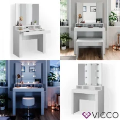 Vicco Schminktisch Nora Weiß Spiegel Frisiertisch Frisierkommode Mit Schublade -VIDAXL || HOMCOM Verkäufe 40c3f2e3ba538f66def296a150493332