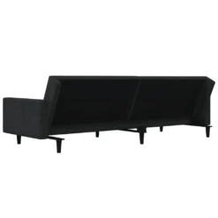 VidaXL Schlafsofa 2-Sitzer Mit 2 Kissen Schwarz Samt -VIDAXL || HOMCOM Verkäufe 411288fa0c4238e7f112f3aed1072775