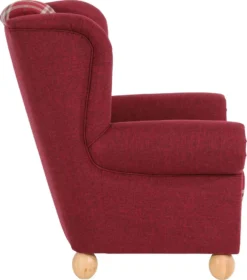 Max Winzer Ohrenbackensessel Monarch Flachgewebe Rot -VIDAXL || HOMCOM Verkäufe 424bfee8d3fda6bfc2ae29c095c56c40