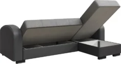 Inter Handels Ecksofa Alaska Grau Mit Bettkasten Und Schlaffunktion | L-Couch Aus Kunstleder Und Webstoff -VIDAXL || HOMCOM Verkäufe 4297794f3d42130aa7dfd7027ed651ff