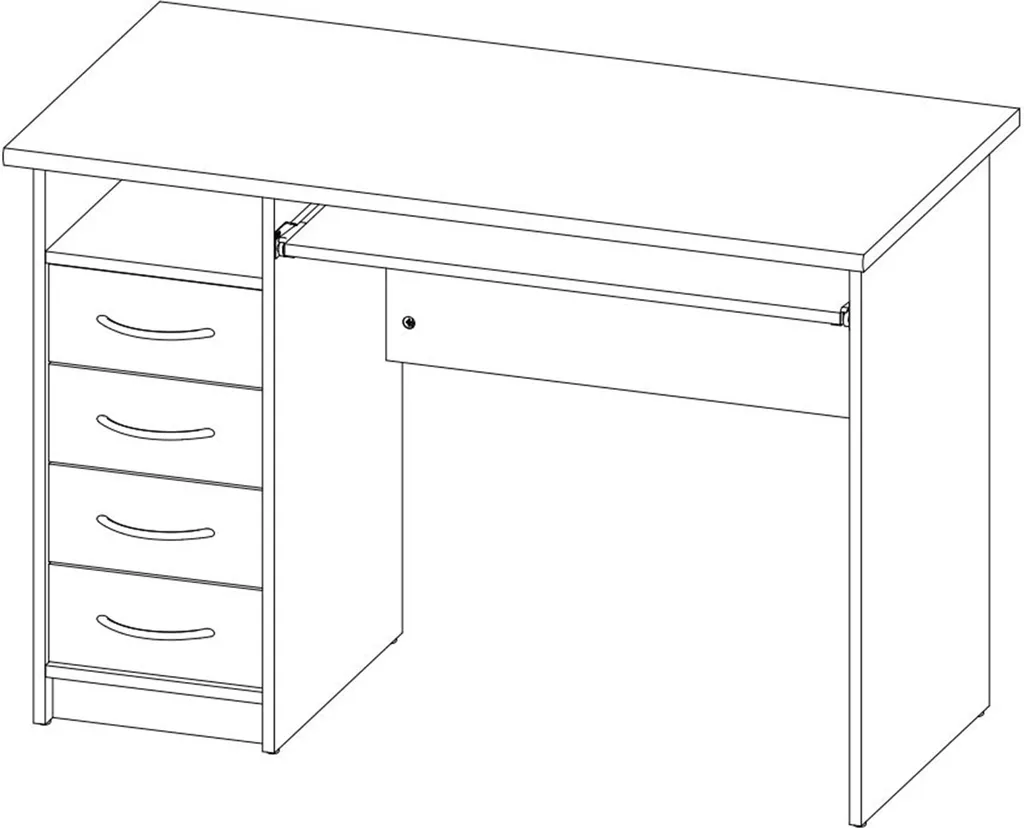 Schreibtisch Computertisch Bürotisch Arbeitstisch Tisch Büromöbel "Taunton I" Sonoma-Eiche 2 Schreibtisch Computertisch Bürotisch Arbeitstisch Tisch Büromöbel "Taunton I" Sonoma-Eiche – Bild 2