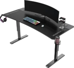 Ultradesk Cruiser Schreibtisch Schwarz 160x70