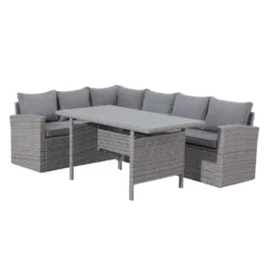 TrendLine Dining Lounge Möbelset Grassina Inkl. Auflagen -VIDAXL || HOMCOM Verkäufe 438a6a9d0a265d4d7023ea961656b221
