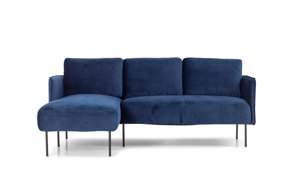 HOMEXPERTS Ecksofa Links MORRIS 138,5 X 192, H 79 Cm Blau 3 Sitzplätze 2 HOMEXPERTS Ecksofa Links MORRIS 138,5 X 192, H 79 Cm Blau 3 Sitzplätze – Bild 2