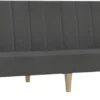 VidaXL Schlafsofa 2-Sitzer Dunkelgrau Stoff