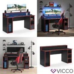 Vicco Computertisch Roni Schwarz 160 X 91,1 X 65 Cm Holzwerkstoff -VIDAXL || HOMCOM Verkäufe 441ad548c22c4012c223625ff85ebb2f