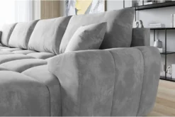 Easy Furniture Velvet Ecksofa In U-Form – Couch Mit Stauraum Und Kissen - Ausziehbares Schlafsofa – Sofa Mit Schlaffunktion - Schlafsofa Mit Bettkasten – Gästebett – 365 X 189 Cm Farbe: Hellgrau -VIDAXL || HOMCOM Verkäufe 4503ec0a6ab0b14606cdc6089f492714