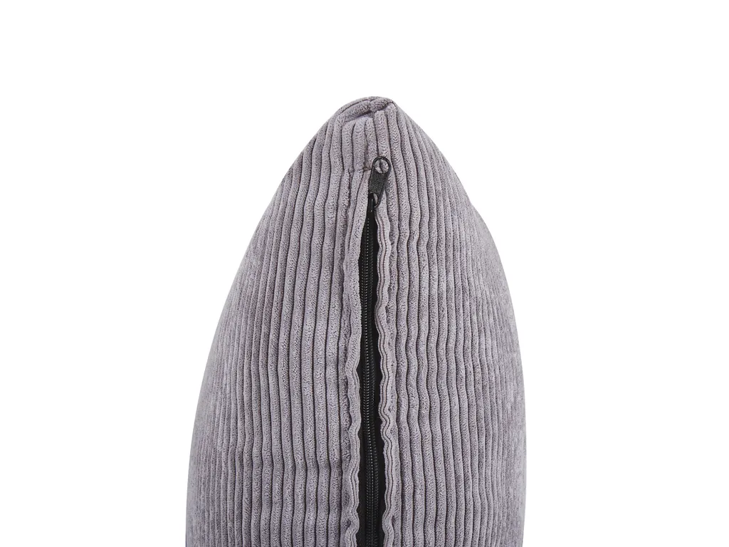 Sofa Hellgrau Cord 3-Sitzer Skandinavisch 5 Zierkissen Wohnzimmer Gästezimmer 7 Sofa Hellgrau Cord 3-Sitzer Skandinavisch 5 Zierkissen Wohnzimmer Gästezimmer – Bild 7