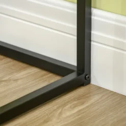 HOMCOM Eckschreibtisch, Platzsparender Arbeitstisch, Schreibtisch Mit Anti-Rutsch-Matt, Computertisch Im Industriedesign, Metall, Braun, 80 X 80 X 77,5 Cm -VIDAXL || HOMCOM Verkäufe 46de731f0ec58c88583a6ddbd1137af4