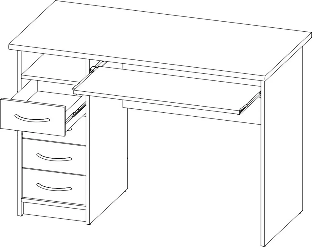 Schreibtisch Computertisch Bürotisch Arbeitstisch Tisch Büromöbel "Taunton I" Sonoma-Eiche 3 Schreibtisch Computertisch Bürotisch Arbeitstisch Tisch Büromöbel "Taunton I" Sonoma-Eiche – Bild 3