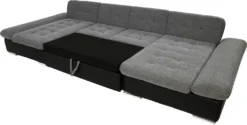 Mirjan24 Ecksofa Alia Mit Regulierbare Armlehnen, U-Form Schlafsofa Vom Hersteller Mit Zwei Bettkasten, Wohnlandschaft (Magic Velvet 2216 + Magic Velvet 2216 + Senegal 818) -VIDAXL || HOMCOM Verkäufe 496e7b4c1e0e4c4c80871f1f8bbfc260 1