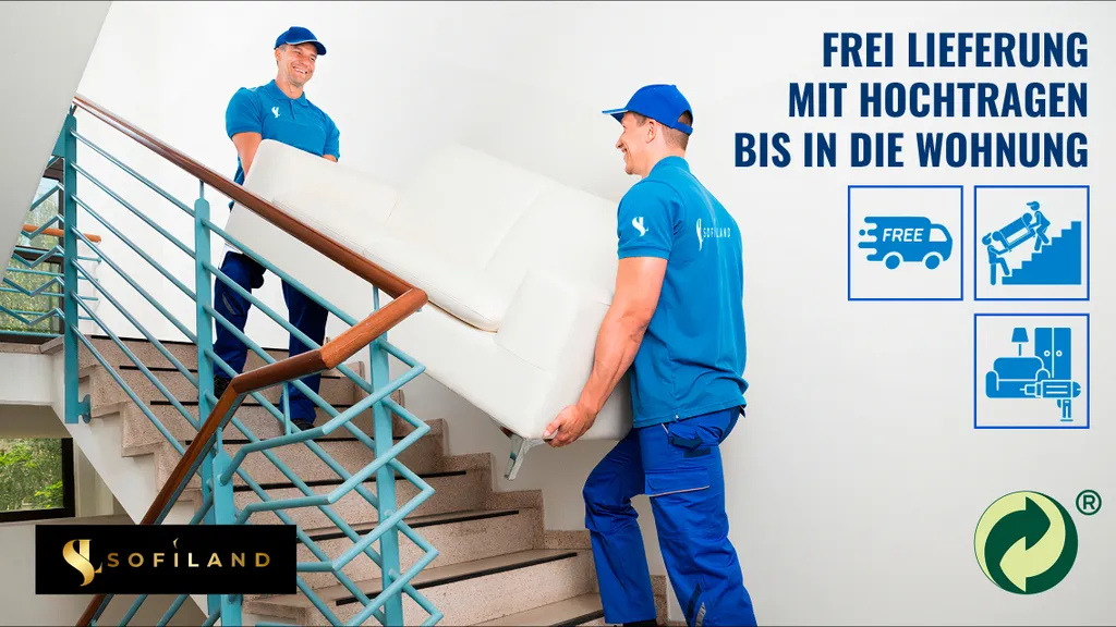 Ecksofa Aller L-form Mit Schlaffunktion Und Bettkasten, Türkis Und Weißes Kunstleder, Links Ottomane. 10 Ecksofa Aller L-form Mit Schlaffunktion Und Bettkasten, Türkis Und Weißes Kunstleder, Links Ottomane. – Bild 10