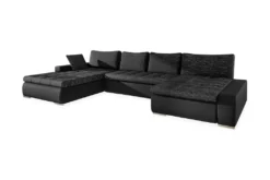Mirjan24 Ecksofa Caro, U-Form Couch Mit Bettkasten Und Schlaffunktion, Polsterecke, Couchgarnitur Für Wohnzimmer (Soft 011 + Lawa 06) -VIDAXL || HOMCOM Verkäufe 4a03d1154bcbce046033f6ae06a062c0