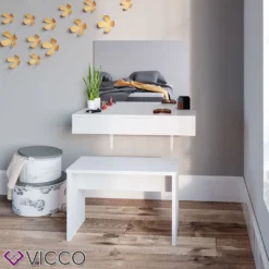 Vicco Schminktisch HOCKER Bank Cm Weiß - Frisiertisch Kommode Spiegel -VIDAXL || HOMCOM Verkäufe 4a5f5e8e3fc3959b0cc10b879684f7db