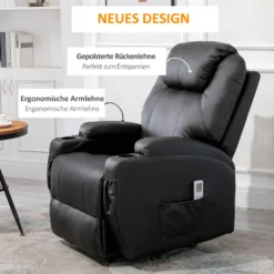 HOMCOM Massagesessel Relaxsessel Fernsehsessel Massagefunktion Liegefunktion Kunstleder Holz Metall Schaumstoff Schwarz 82 X 97 X 110 Cm 12 HOMCOM Massagesessel Relaxsessel Fernsehsessel Massagefunktion Liegefunktion Kunstleder Holz Metall Schaumstoff Schwarz 82 X 97 X 110 Cm -VIDAXL || HOMCOM Verkäufe 4a642e7a1c48623fae259afc25706b7a