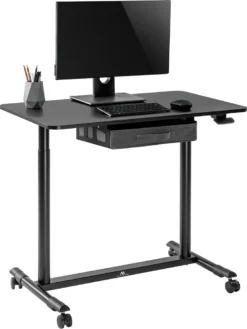 Sitz-Steh-Schreibtisch Pneumatisch Höhenverstellbarer Bürotisch Mit Schublade Und Rollen Ergonomischer Schreibtisch 91,5x56cm -VIDAXL || HOMCOM Verkäufe 4aefab6bca81659afc0c9fe7b9b592e2