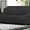 Modernes HERMOSA-Sofa Mit Schlaffunktion Und Bettzeugcontainer (Dunkelgrau - Kronos 34)