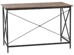 Schreibtisch Dunkelbraun MDF-Platte Holzoptik 115 X 60 Cm Metallgestell Schwarz Rechteckig Industrial Style Für Büro Wohnzimmer Jugendzimmer -VIDAXL || HOMCOM Verkäufe 4bcf21c58b1ec72dd9d80d3b43b855c1