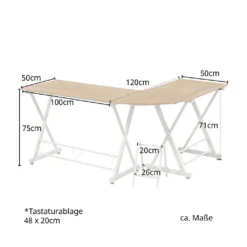 SVITA Eckschreibtisch Nussbaum-Optik Schwarze Metall-Beine Computertisch Bürotisch Arbeitstisch PC Tisch 6 SVITA Eckschreibtisch Nussbaum-Optik Schwarze Metall-Beine Computertisch Bürotisch Arbeitstisch PC Tisch -VIDAXL || HOMCOM Verkäufe 4bd890975ff028026fef58bf923f3220