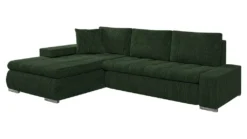 Mirjan24 Ecksofa Orkan Mini Cord, Polsterecke Mit Bettkasten Und Schlaffunktion, Elegante Eckcouch (Farbe: Poso 14)
