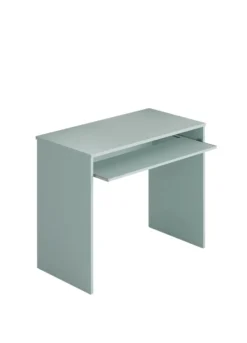 Dayton Schreibtisch, Bürotisch Mit Regal, Studiertisch Mit PC-Halterung Für Büro Oder Schlafzimmer, Studiertisch, Cm 90x54h79, Green Water