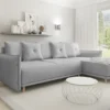 FURNIX Polstersofa GALON L-Form Eckcouch Mit Schlaffunktion, Sofakissen ET91
